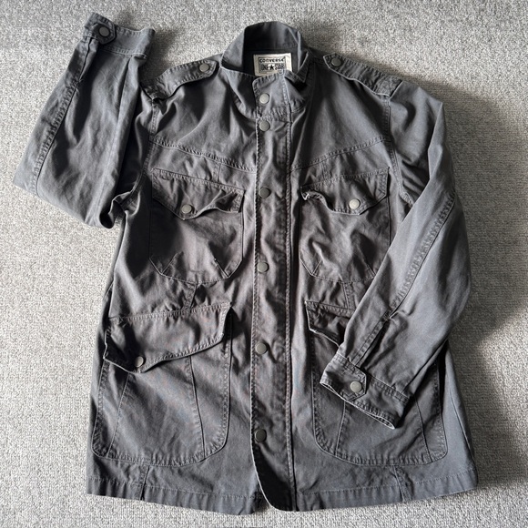 Converse One Star M-65 Field Utility Jacket Gray Men's Size Large - Picture 1 of 6